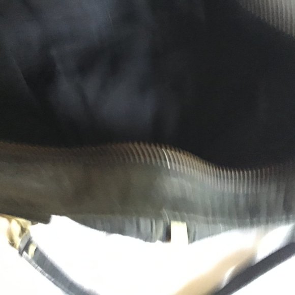 Cynthia Rowley Large Black Leather Quilted Tote Bag / Purse - Picture 7 of 13